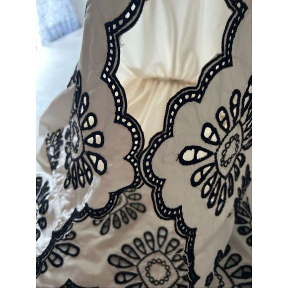 Universal Thread Cream Embroidered Midi Dress NWT Size Small – Boho Summer Dress - Picture 7 of 10